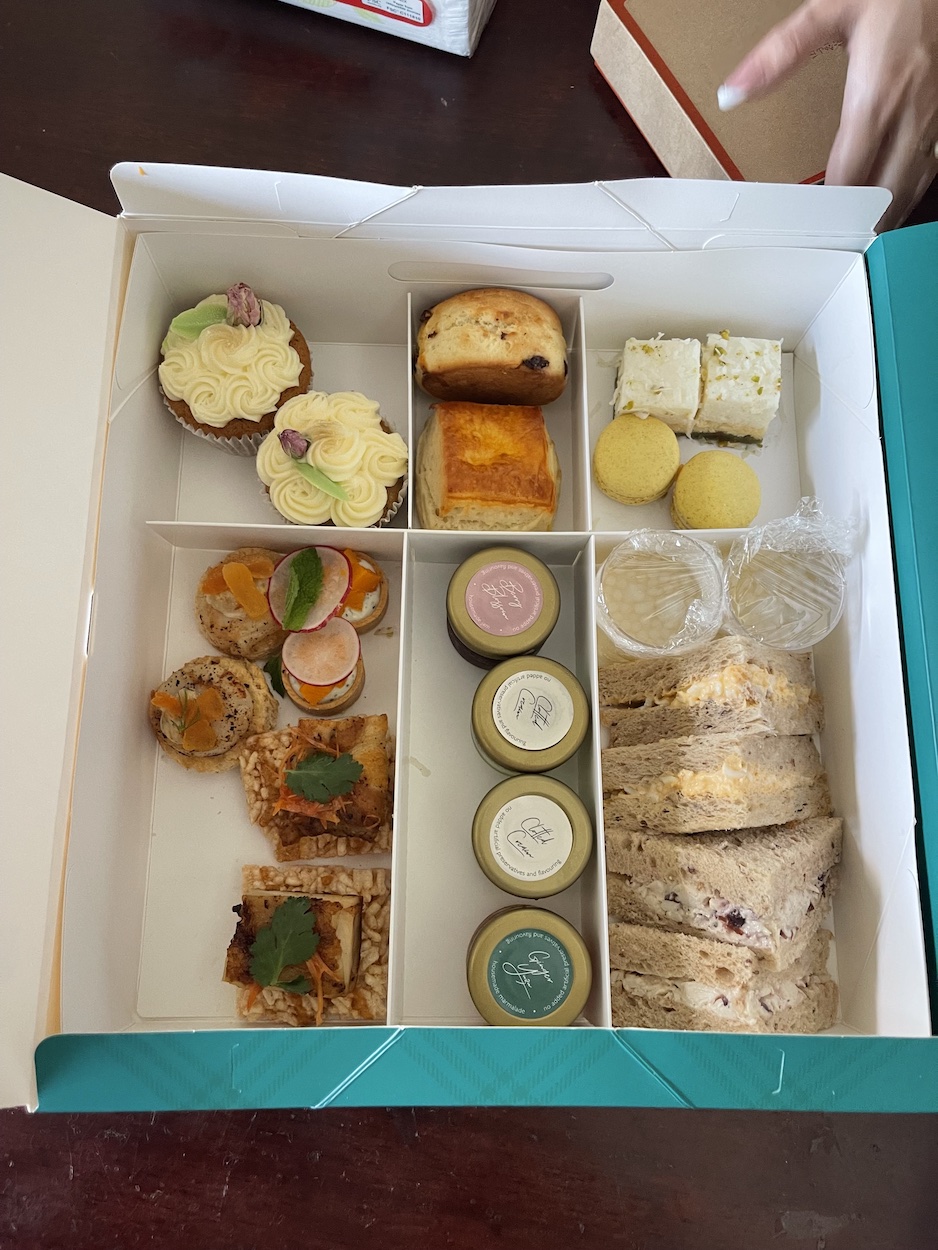 Afternoon Tea Review The Marmalade Pantry at Home Eustea Reads